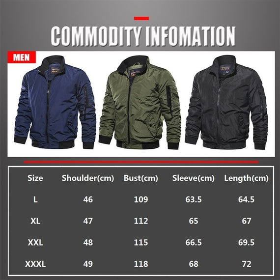 Men's Military Bomber Jacket Tactical Breathable Light Windbreaker