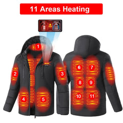 Unisex Areas Heated Jacket Electric Heating Vest USB Heated Jacket