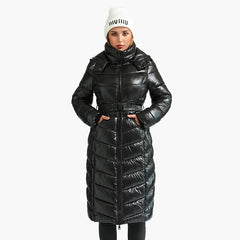 Windproof Long Parkas Women's Coats Black Thick Warm Puffer Jackets