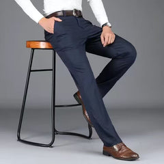 British Style Men High-Quality Casual Dress Pant Men Design Slim Trousers