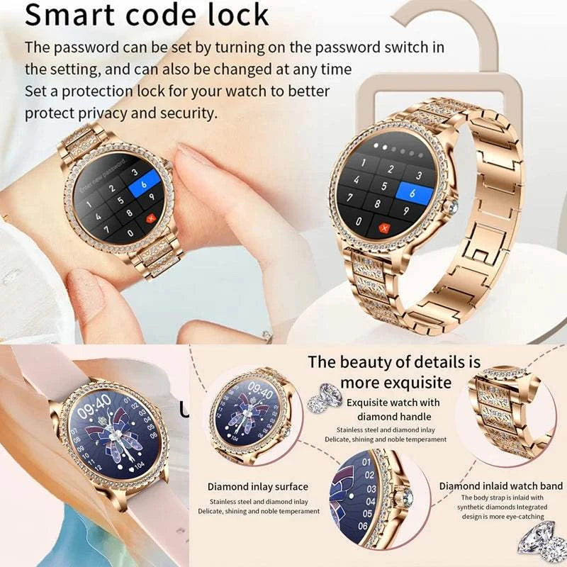 Women's  Smart Watch HD Display Fashion Cute Bracelet Watch