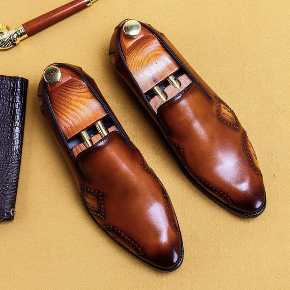 Men's Oxford Dress Shoes Genuine Leather Business Shoes