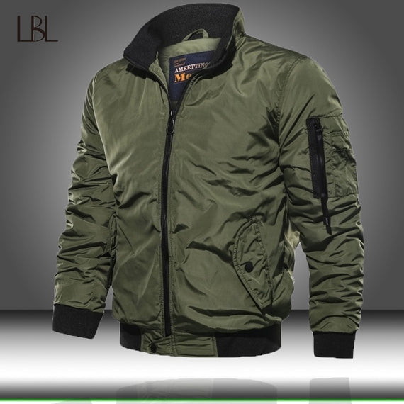 Men's Military Bomber Jacket Tactical Breathable Light Windbreaker