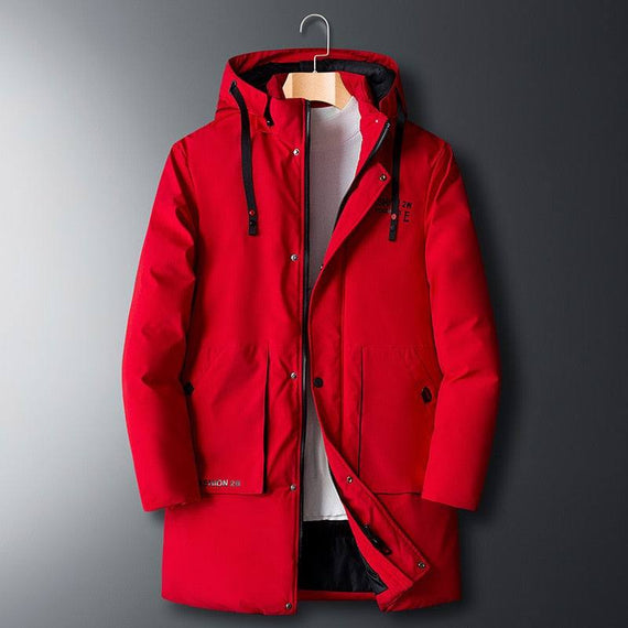 Thick Down Men's Parkas Padded Coat Oversize Warm Winter Coat
