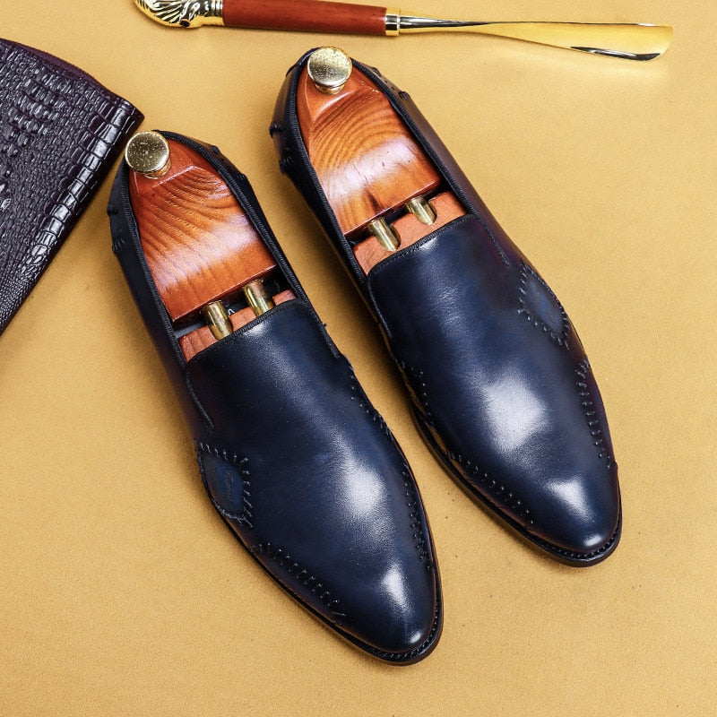 Men's Oxford Dress Shoes Genuine Leather Business Shoes - Acapparelstore