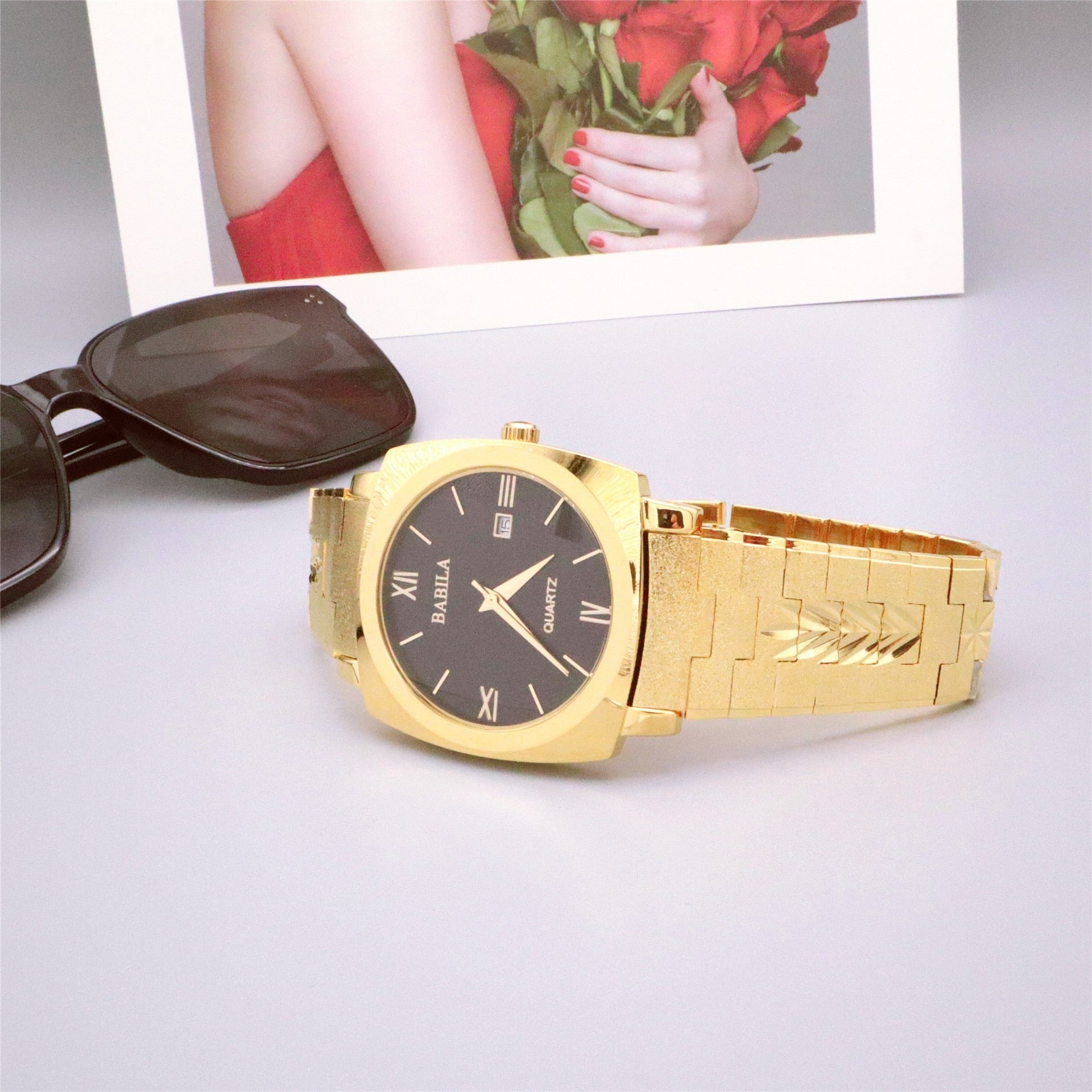 Men Women 18k Gold Quartz Watches No Fading Electroplating Watch - Acapparelstore