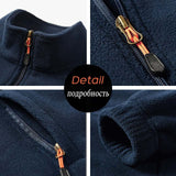 Men's Winter Sweater Thick Warm Fleece Jacket Parkas Spring Outfit