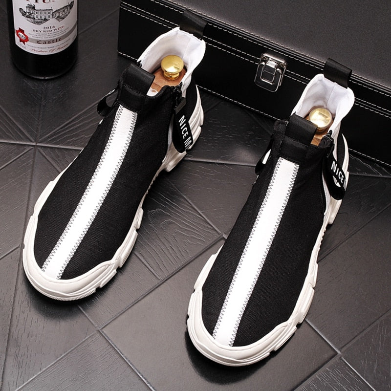New Arrival Men's Fashion Casual Shoes High Top Ankle Boots