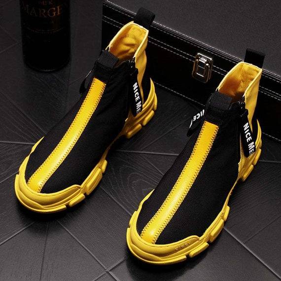 New Arrival Men's Fashion Casual Shoes High Top Ankle Boots