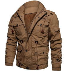 Men's Winter Fleece Jacket Coats Thick Warm Casual Parkas Military Jackets