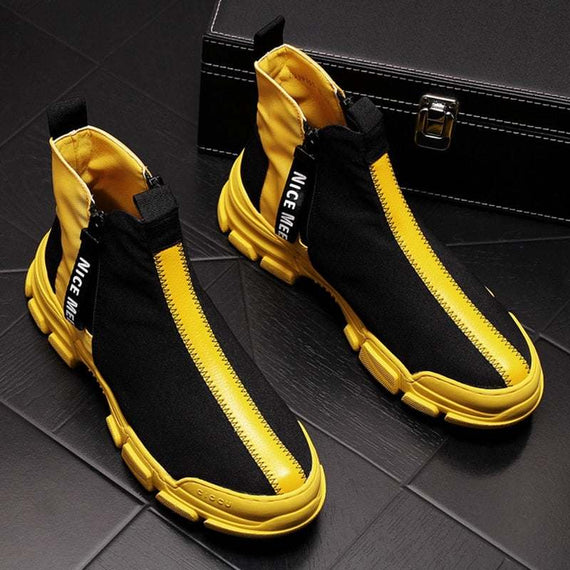 New Arrival Men's Fashion Casual Shoes High Top Ankle Boots