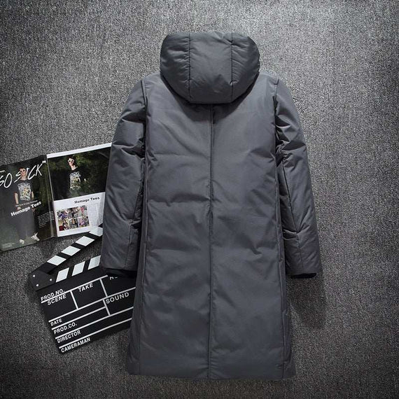 Warm Thick Men's Winter Jacket Brand Top-Quality X-Long Jacket