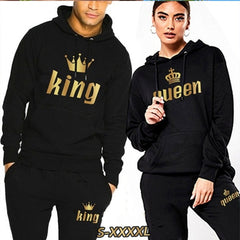 Fashion Couple Sportwear Set KING or QUEEN Streetwear - Acapparelstore