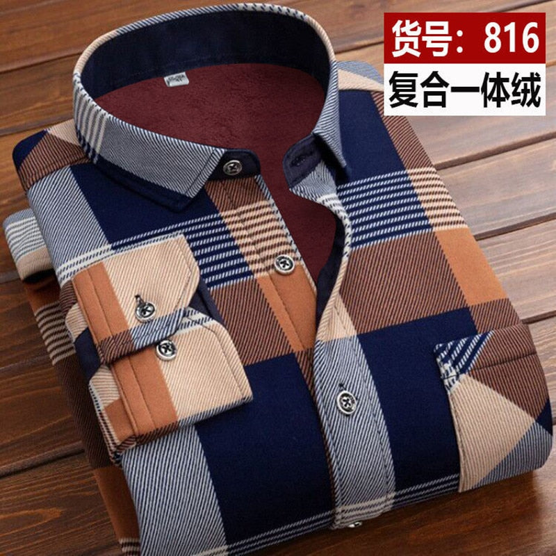 Men's Fashion Bright Casual Shirt Striped Long Sleeve Autumn Shirts - Acapparelstore