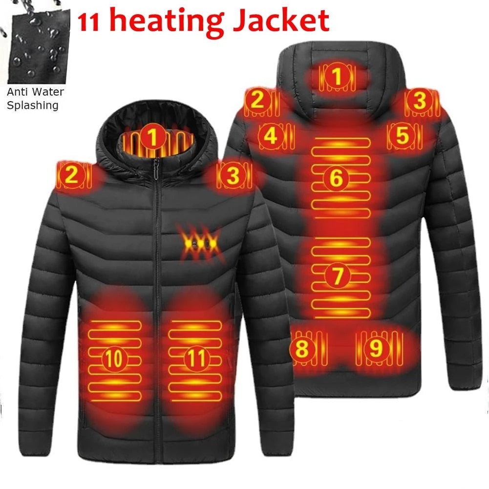Men's Warm Winter USB Heating Jackets Smart Thermostat - Acapparelstore