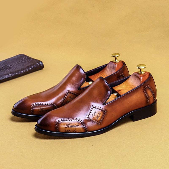 Men's Oxford Dress Shoes Genuine Leather Business Shoes