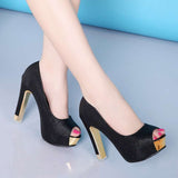 Woman's Pumps High Heels Shoes Fashion Platform Party Shoes