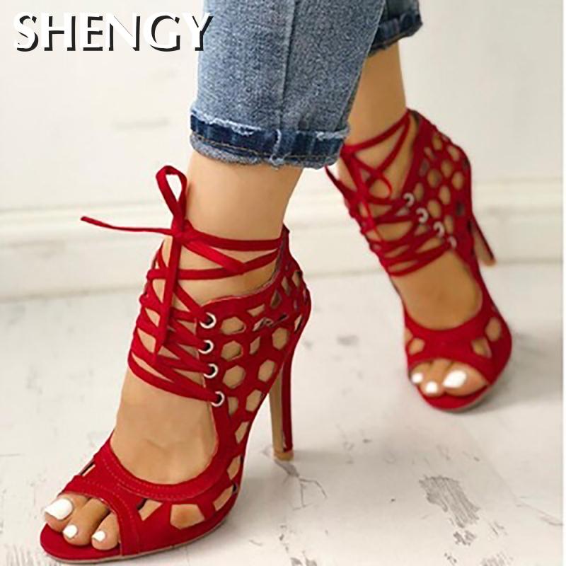 Women's Sandals Fine High-heeled Fashion Summer Casual Shoes - Acapparelstore