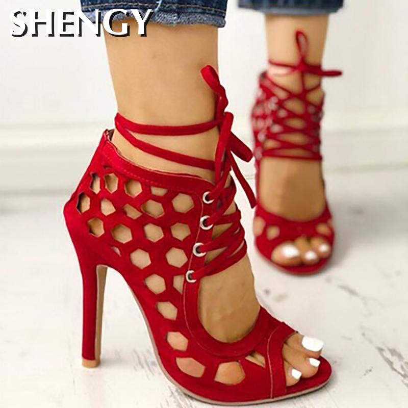Women's Sandals Fine High-heeled Fashion Summer Casual Shoes