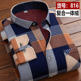 Men's Fashion Bright Casual Shirt Striped Long Sleeve Autumn Shirts