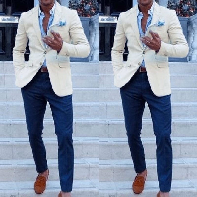 Men's Custom-Made Suit Tuxedos Wedding Suits 2 Pieces Blazers Suits