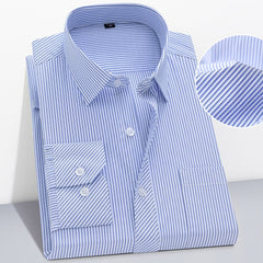 Plus Size Man's Cotton Shirts Hight Quality Business Casual Shirt