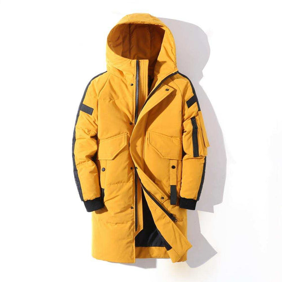 Men's Stylish Down Jacket Thick Warm Brand Parka Winter Coats