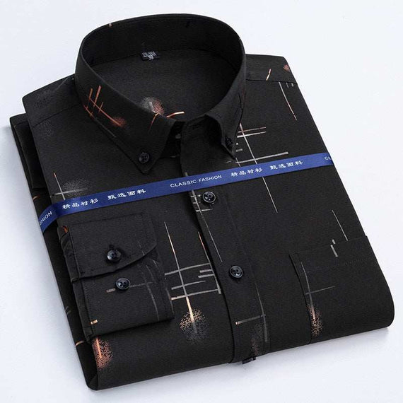 Men's Dress Shirts Spring Autumn Latest Hot Sale Slim Shirt