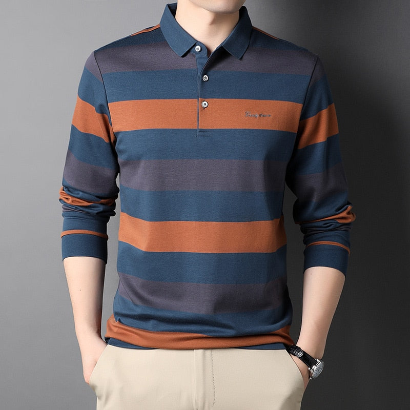 Luxury Top Grade Men's Cotton Shirt Fashion Designer Brand T-Shirt