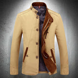 Men's Blazer Spring Autumn Business Casual Stand Collar Coat