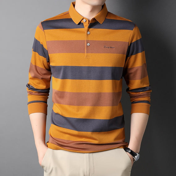 Luxury Top Grade Men's Cotton Shirt Fashion Designer Brand T-Shirt