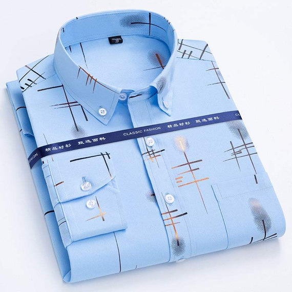 Men's Dress Shirts Spring Autumn Latest Hot Sale Slim Shirt