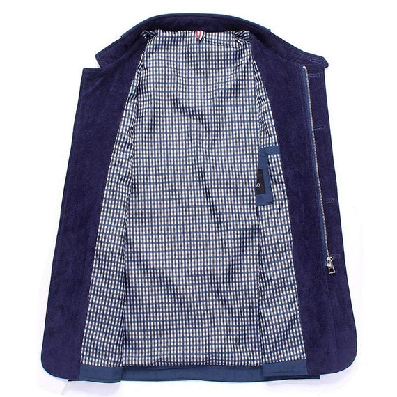 Men's Blazer Spring Autumn Business Casual Stand Collar Coat