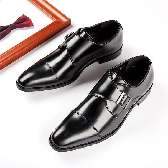 Handmade Men Formal Leather Shoe Leather Business Wedding Dress Shoes