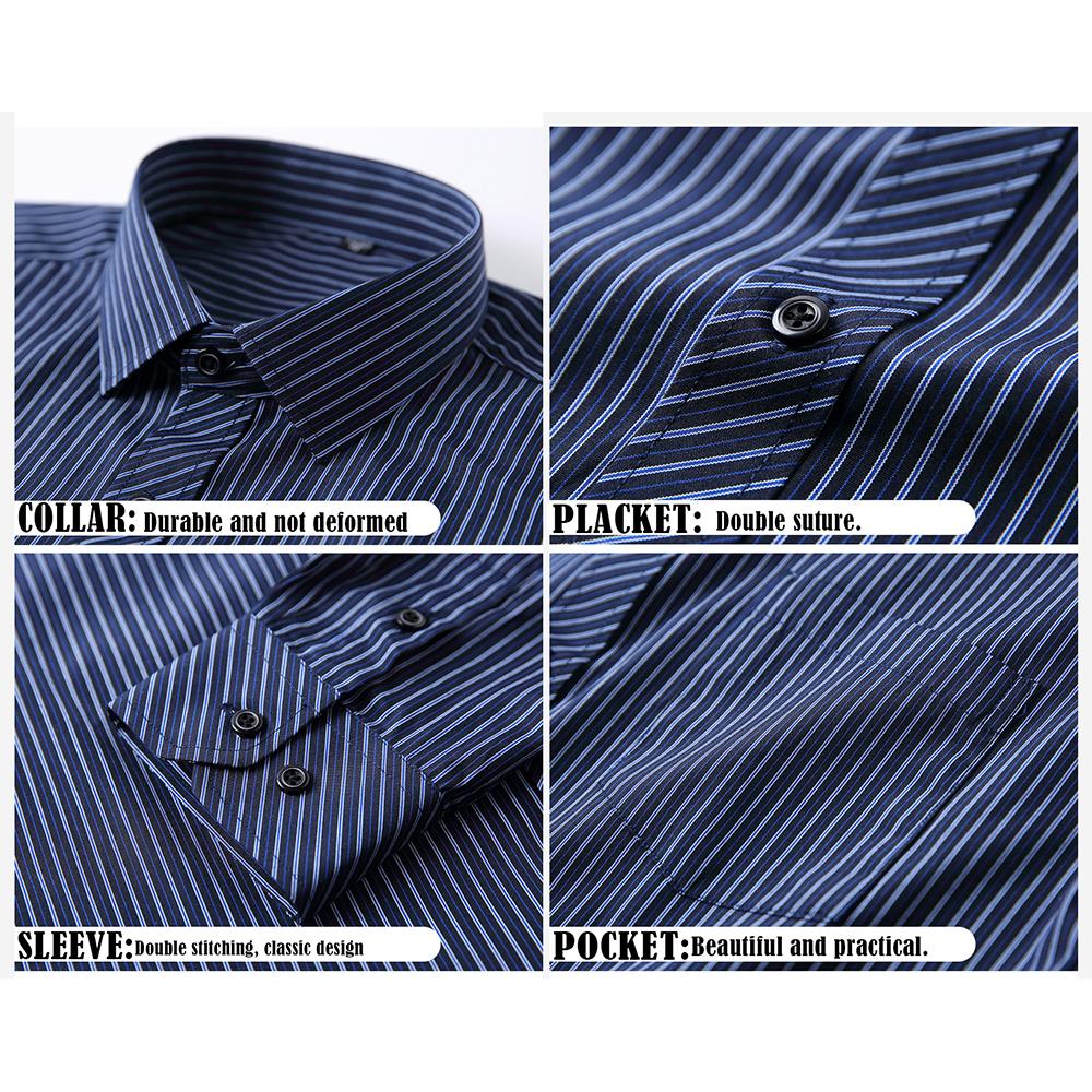 Plus Size Man's Cotton Shirts Hight Quality Business Casual Shirt - Acapparelstore