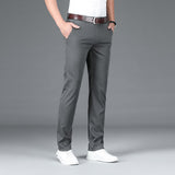 Autumn Men's Lyocell Business Suit Pants Casual Straight Trousers
