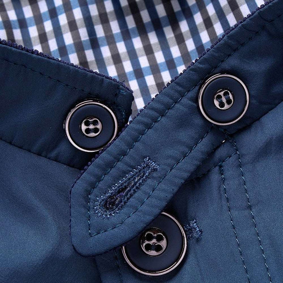 Men's Blazer Spring Autumn Business Casual Stand Collar Coat