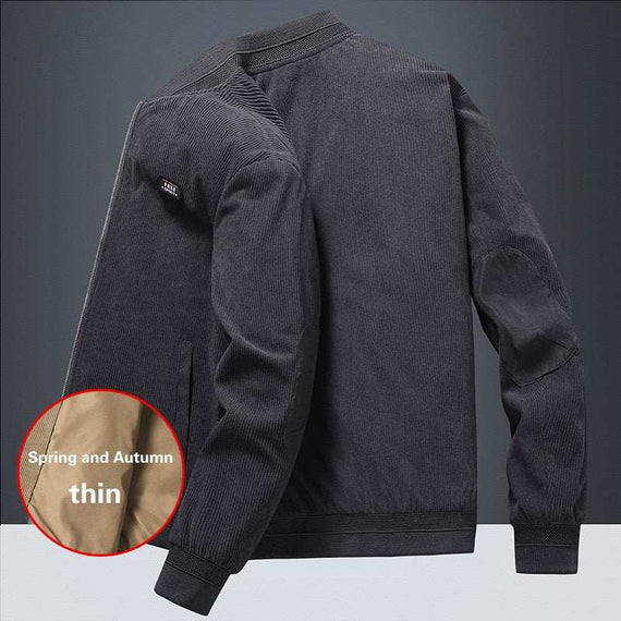 Men's Autumn Winter Stand Collar Slim Jacket Men Fashion Coat