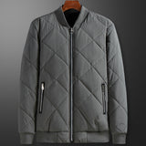 Men's Jacket Stand Collar Jacket Parka Winter Fleece Warm Jackets
