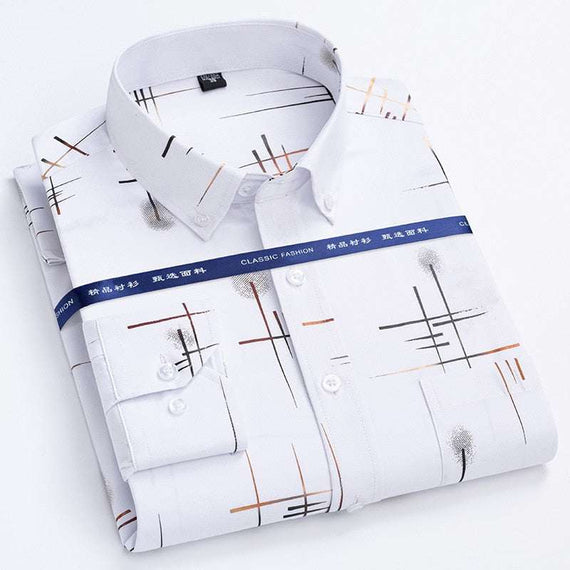 Men's Dress Shirts Spring Autumn Latest Hot Sale Slim Shirt
