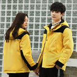 Men Women Down Jacket Casual Hooded Parka Warm Winter Coats