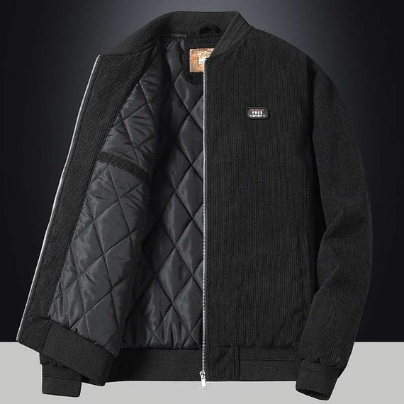 Men's Autumn Winter Stand Collar Slim Jacket Men Fashion Coat