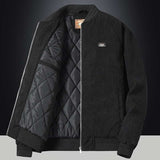 Men's Autumn Winter Stand Collar Slim Jacket Men Fashion Coat