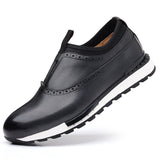 Men's Casual Shoes Lace Up Genuine Leather Oxfords Outdoor Shoes