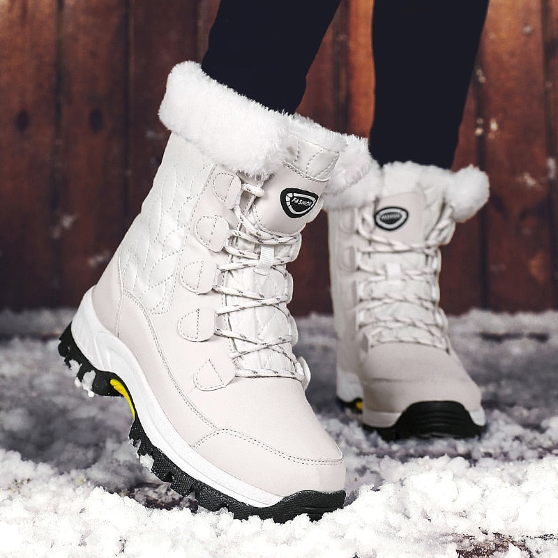 Warm Ankle Boots Women's Warm Comfort Casual Winter Boots