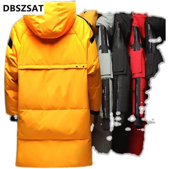 Men's Stylish Down Jacket Thick Warm Brand Parka Winter Coats
