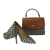 Popular Pointed Toe Shoes with Match Bags 2 types Of Shoulder Straps