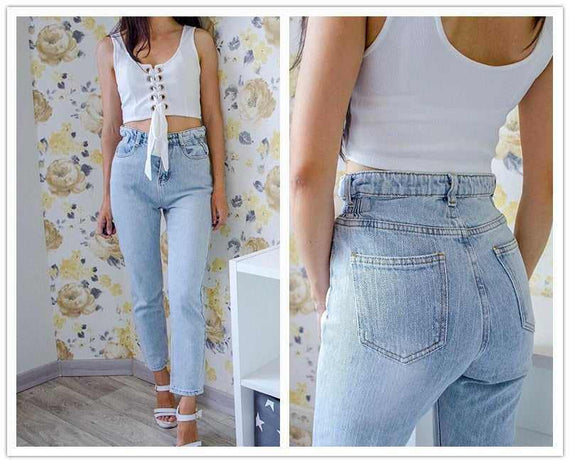 Chic Mom Loose Jean Pants