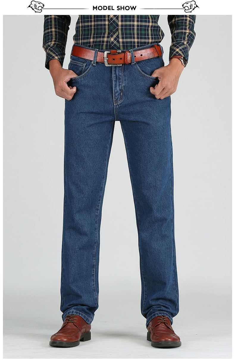 Straight Classic Jeans Spring Autumn Male Denim Pants
