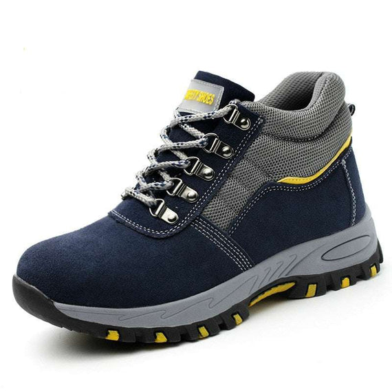 Men's Safety Work Boots Warm Plush Fur Labor Insurance Puncture Proof Snow Boot